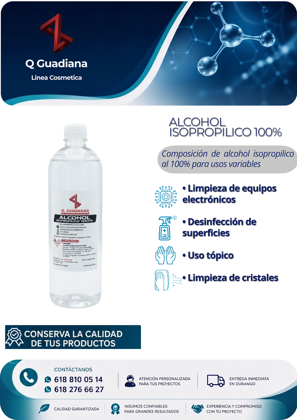 Ficha técnica Alcohol Isopropílico