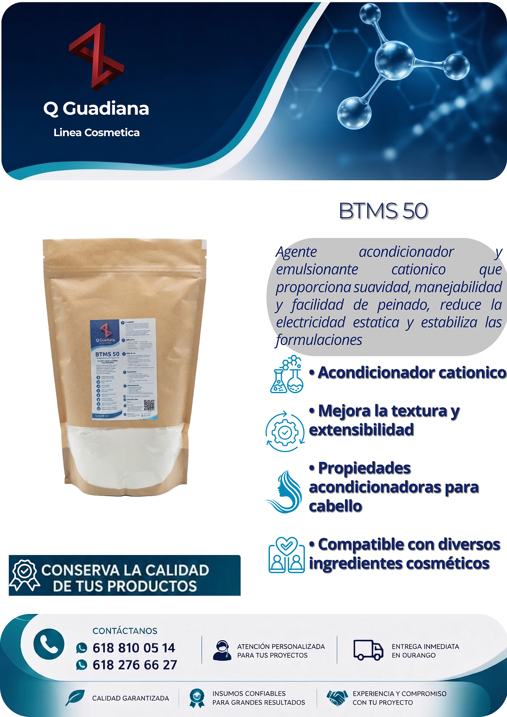 Ficha técnica BTMS 50