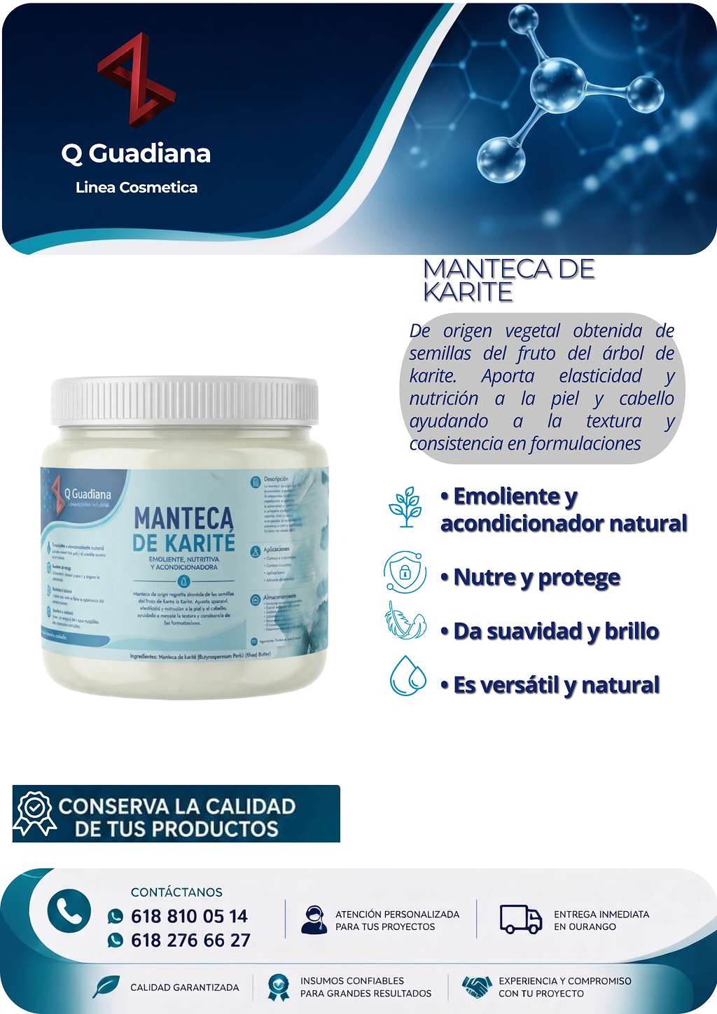 Ficha técnica Manteca de Karité