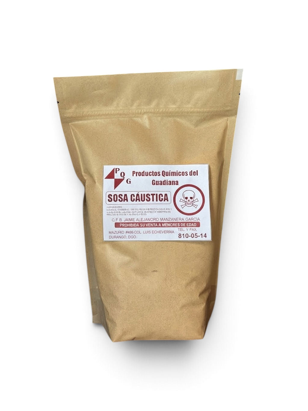Sosa Cáustica 1kg - Productos Químicos del Guadiana