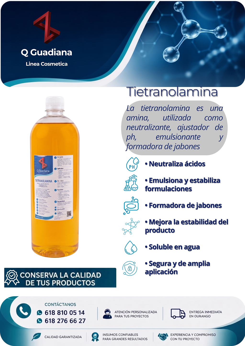 Ficha técnica Trietanolamina
