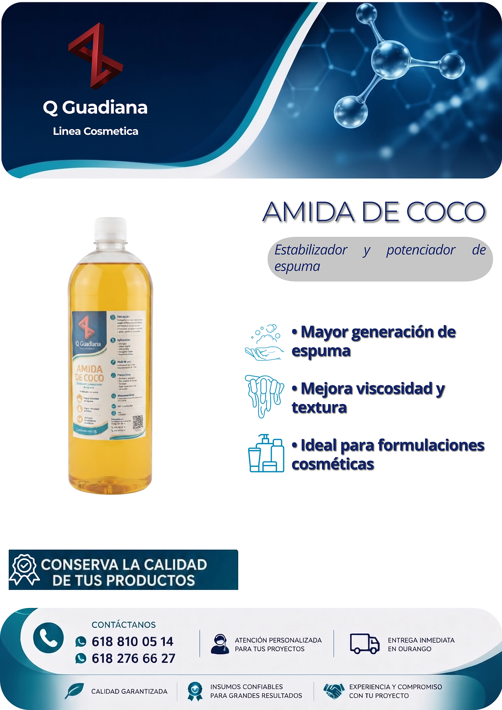 Ficha técnica Amida de coco